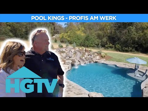 Luxus-Pool mit Wasserrutsche im eigenen Garten 🏊 | Pool Kings - Profis am Werk | HGTV Deutschland