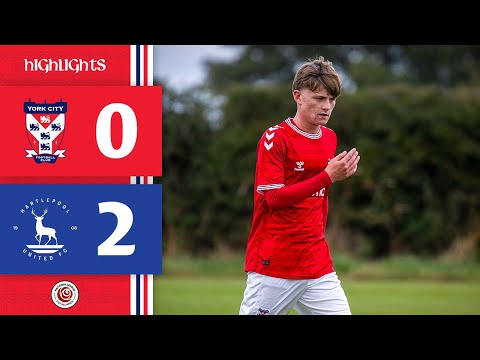 📺 U19s Match Highlights | York City U19s 0-2 Hartlepool United | 2025/26