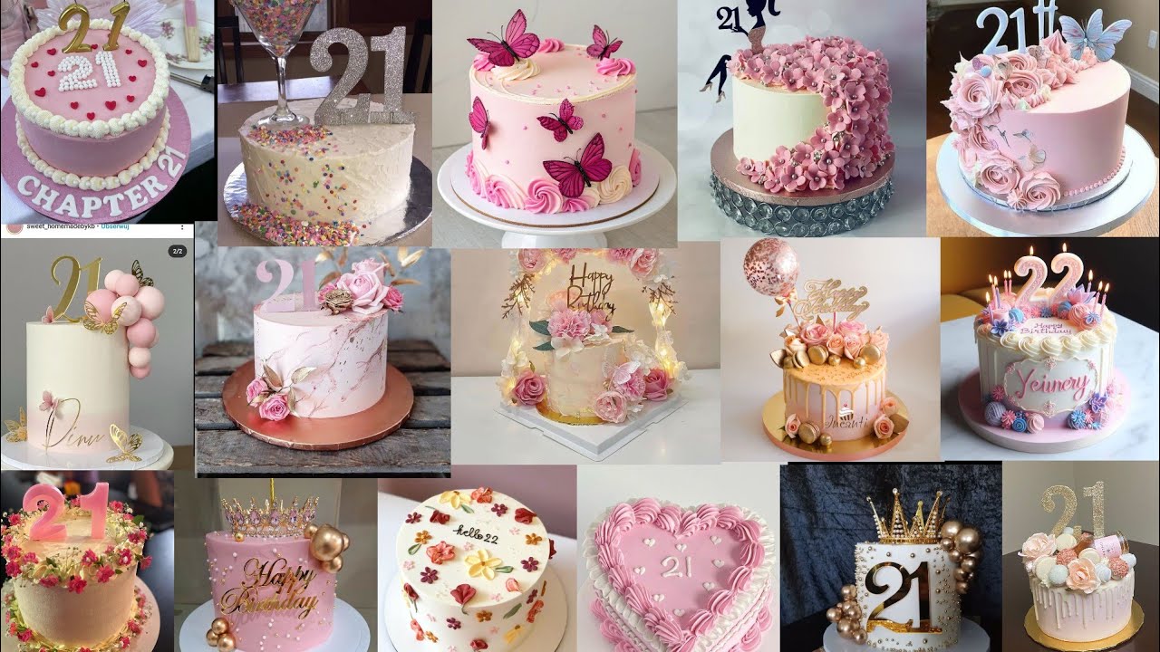 Stylish & Trendy Cake Designs 2026 | Beautiful Birthday Cake Designs | 21st Birthday Cake  for Girls