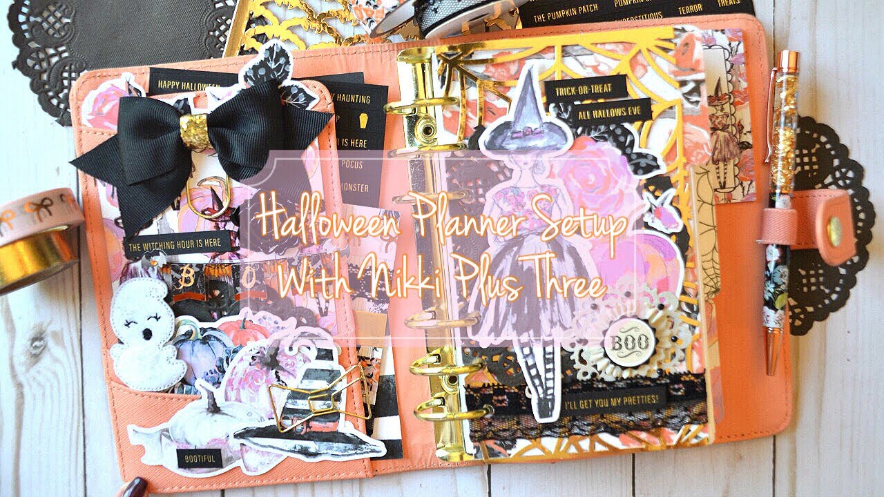 Halloween Planner Setup with Nikki Plus Three