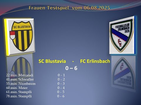 Frauen Testspiel SC Blustavia - FC Erlinsbach