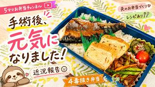 【4毒抜き弁当】夫のお弁当を作りながら近況報告｜手術後、元気になりました！簡単おかずレシピ＆日常Vlog