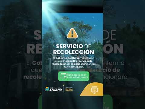 Información General para los vecinos de Chavarría corrientes