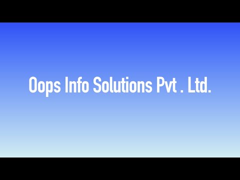 Oops Info Solutions Pvt.Ltd.