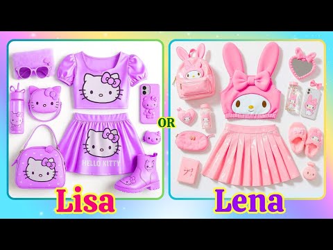 Lisa or Lena 🦄✨Hello Kitty or My melody 💕 #random #cute #lena #lisa  #trending #lisaorlena