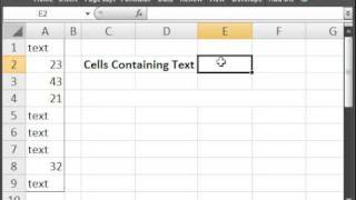 Count Cells That Only Contain Text in Microsoft Excel