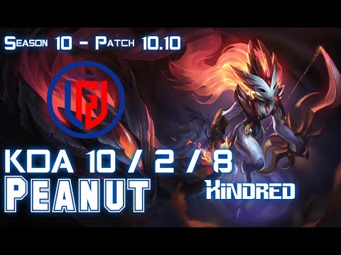 LGD Peanut KINDRED vs KARTHUS Jungle - Patch 10.10 KR Ranked