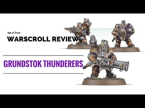 Age of Sigmar Grundstok Thunderers Warscroll Review