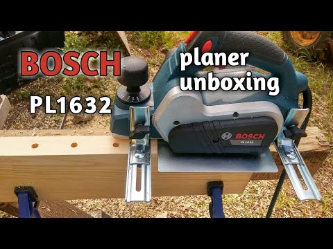 Bosch corded 3 1/4 hand planer pl1632 unboxing part one
