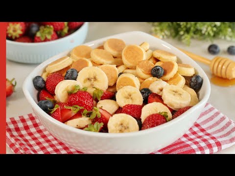 Easy Mini Pancakes Recipe | How to Make Pancake Cereal š„š„£
