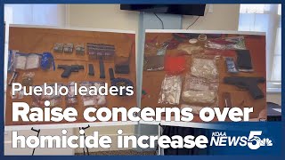 Pueblo leaders concerned over increase in homicides
