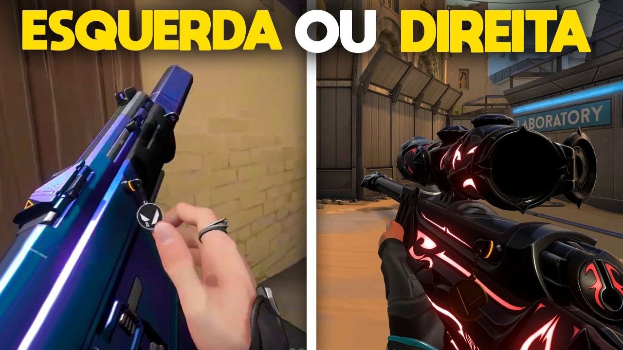 Qual MELHOR LADO Usar? ESQUERDO ou DIREITO? (Descubra seu OLHO DOMINANTE) - Valorant