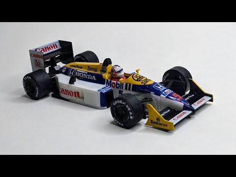 Building Mansell's Williams Honda FW11b in tiny scale - 1/43 Heller/Airfix scale model