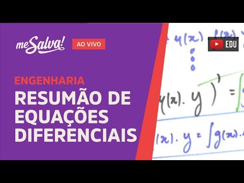 [AO VIVO] Me Salva! Resumão de Equações Diferenciais!