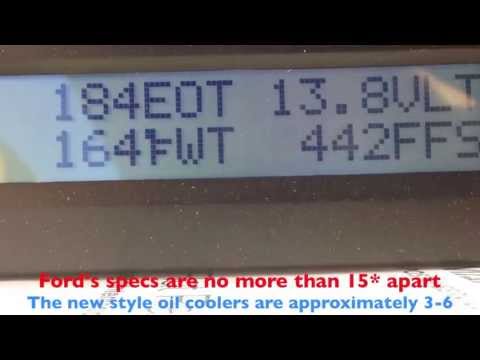 6.0 Ford powerstroke diesel head gasket and oil cooler diagnostic tips