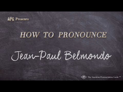 How to Pronounce Jean-Paul Belmondo (Real Life Examples!)
