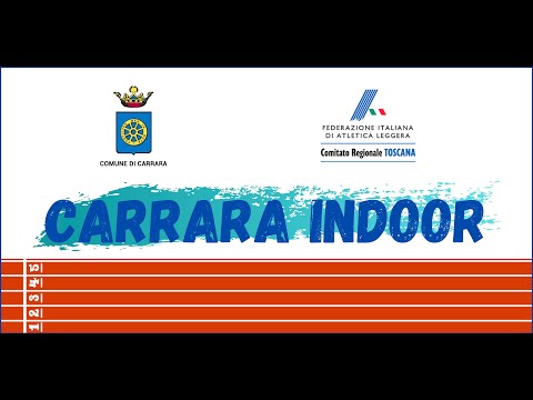 Carrara Indoor - Le gare del fine settimana del 22 e 23 gennaio 2022