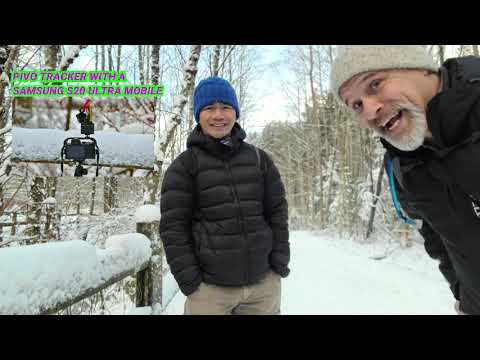 FILMING IN WINTER WITH THE PIVO POD SILVER AUTO TRACKER - Is this the best Vlogger mobile gadgets?