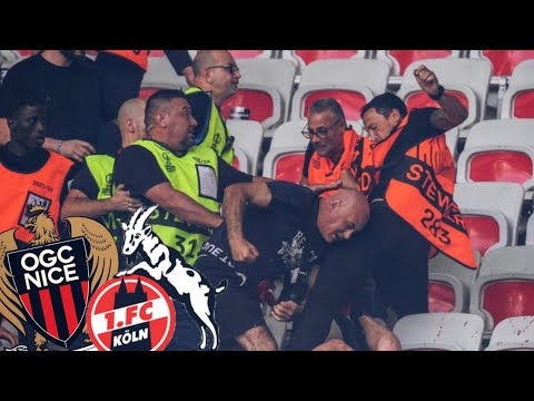 🇨🇵Big fight in Nice 🇫🇷 before the Conference League game OGC Nice -   1. FC Köln