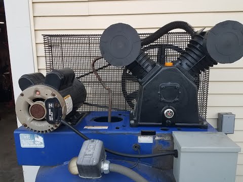 Harbor Freight Replacement Pump on Our Campbell Hausfeld 80 Gallon Compressor