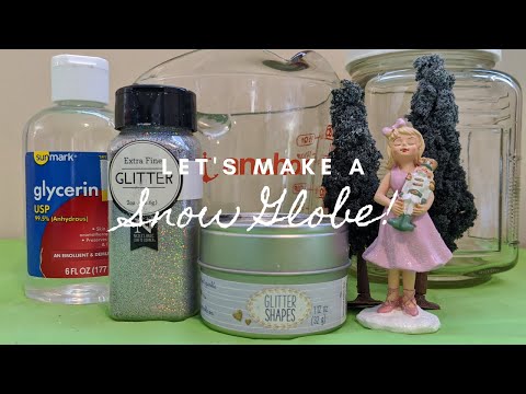 LAST MINUTE CHRISTMAS GIFT IDEA | DIY SNOW GLOBE