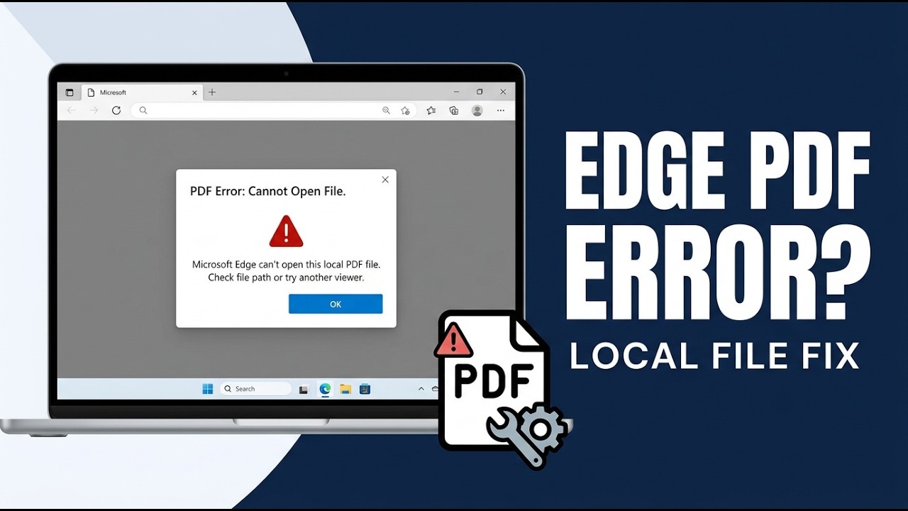 Fix Microsoft Edge PDF Viewer Error for Local Files (2024 Guide)
