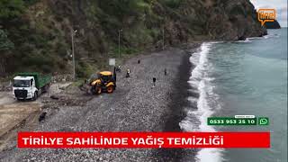 BÜYÜKŞEHİR EKİPLERİNDEN SAHİLLERDE TEMİZLİK ÇALIŞMASI