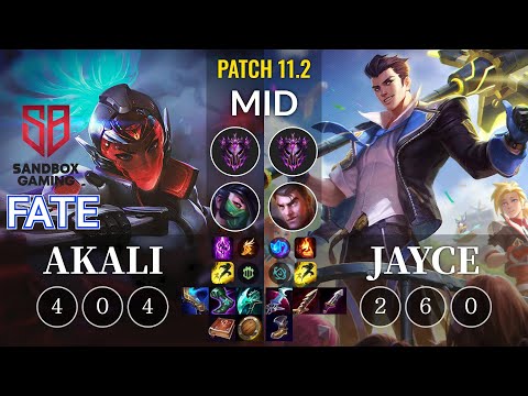 SB FATE Akali vs Jayce Mid - KR Patch 11.2