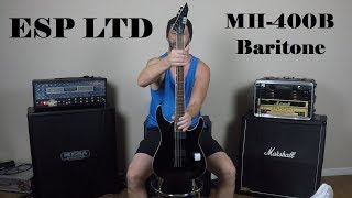 Video thumbnail for Unboxing: ESP LTD MH-400B Baritone Guitar by Mark Ramsey