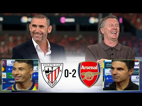 Athletic Club vs Arsenal 0-2 Post Match Analysis | Martinelli, Arteta, Keown and McManaman Reactions
