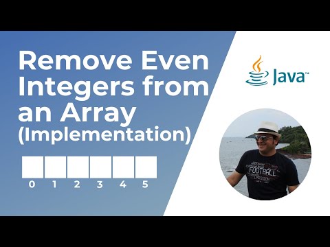 Remove Even Integers From An Array Implementation Coding Interview Question