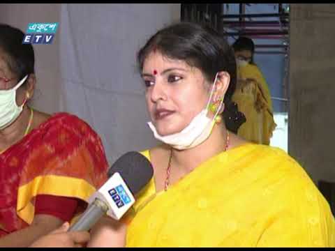 পূজার পিঁড়িতে বসেছেন দুর্গতিনাশিনী দেবী দুর্গা | ETV News