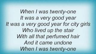 Ray Charles - It Was A Very Good Year Lyrics