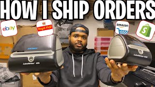 How To Ship Orders For A Small Business (USE THIS LABEL PRINTER!!)