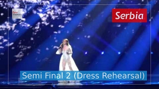 Serbia Eurovision 2017 - In Too Deep (Semi Final 2 Dress Rehearsal, Live in 4K) - Tijana Bogićević
