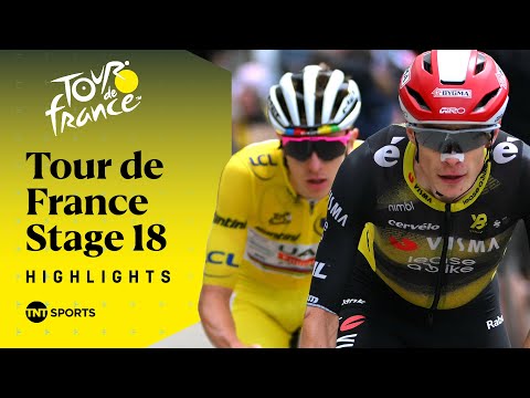 POGACAR & VINGEGAARD BATTLE! 🔥 | Men's Tour de France Stage 18 Race Highlights | TNT Sports Cycling