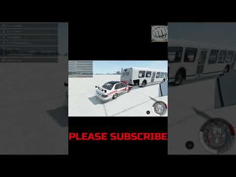 Mazda Xedos 6 - FRONT OFFSET DEFORMABLE BUS CRASH TEST - GusundNCAP