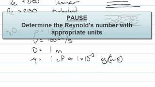 Dimensionless Groups (Reynolds Number Example)