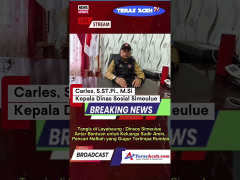 Tangis di Layabaung : Dinsos Simeulue Antar Bantuan untuk Keluarga Sudir Amin, Pencari Nafkah yang Gugur Tertimpa Rumbia