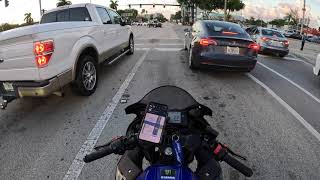 MOTORCYCLE RAM STEM MOUNT INSTALL FOR CELL PHONE | BEST PHONE MOUNT FOR YAMAHA R3 | RAM MOUNT REVIEW