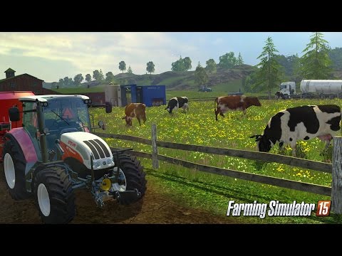 Farming Simulator 15 | How to feed cows | What to put