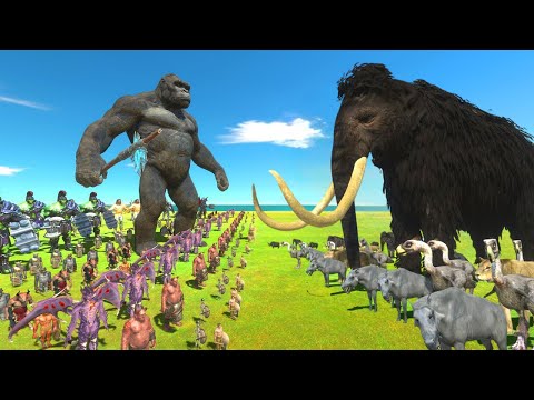 Prehistoric Mammals VS Shadow Itself Mammals Size Animal Epic Battle Animal Revolt Battle Simulator