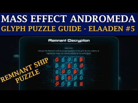 Mass Effect Andromeda Guide: Planet Elaaden - Glyph Puzzle #5 (Derelict Remnant Ship Puzzle)