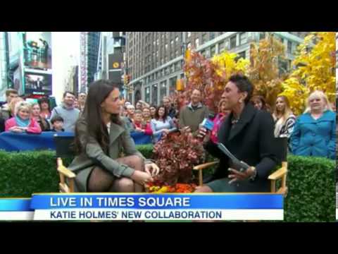 Katie Holmes shows off her sensational legs on GMA