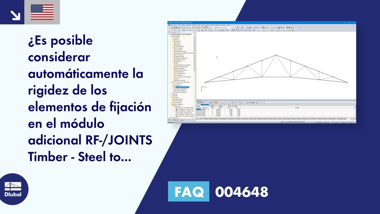 [ES] FAQ 004648 | ¿Es posible considerar automáticamente la rigidez de los elementos de fijación en RF-/JOINTS ...