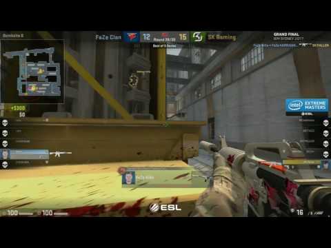 FaZe vs SK - IEM Sydney 2017 - Grand Final, Game #1, Fallen AWP Play