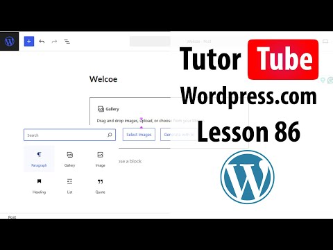 Wordpress com Lesson 1 Sign Up for Wordpress com