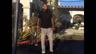 Look at this big ass tramp on that lean!!!! @everybodyknowslo while lil bro turn up @justinbieber