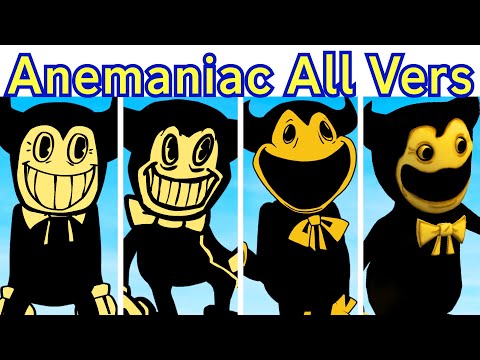 FNF ANEMANIAC ALL VERSIONS + Extended (Ollie vs Bendy)