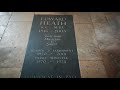 Ted Heath`s Grave, Salisbury Cathedral